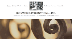 Desktop Screenshot of ironworksintl.net