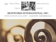 Tablet Screenshot of ironworksintl.net